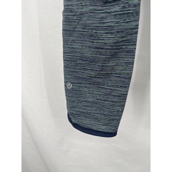 Lululemon Can’t Stop Crop Green Bean Idlewell Leggings Size 8 Zip Waist Pocket - Picture 4 of 6